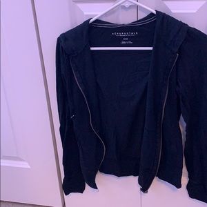 Thin black Aeropostale jacket.